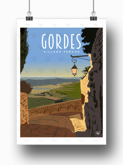 Affiche Gordes - Village perché