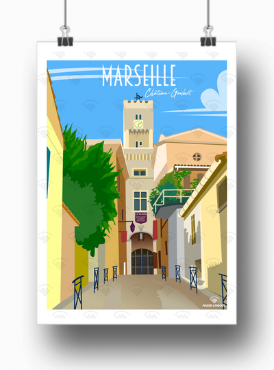 Affiche Marseille - Château-Gombert