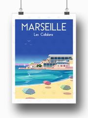 Affiche Marseille - Les Catalans de Raphael Delerue