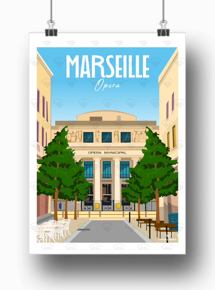 Affiche Marseille - Opéra