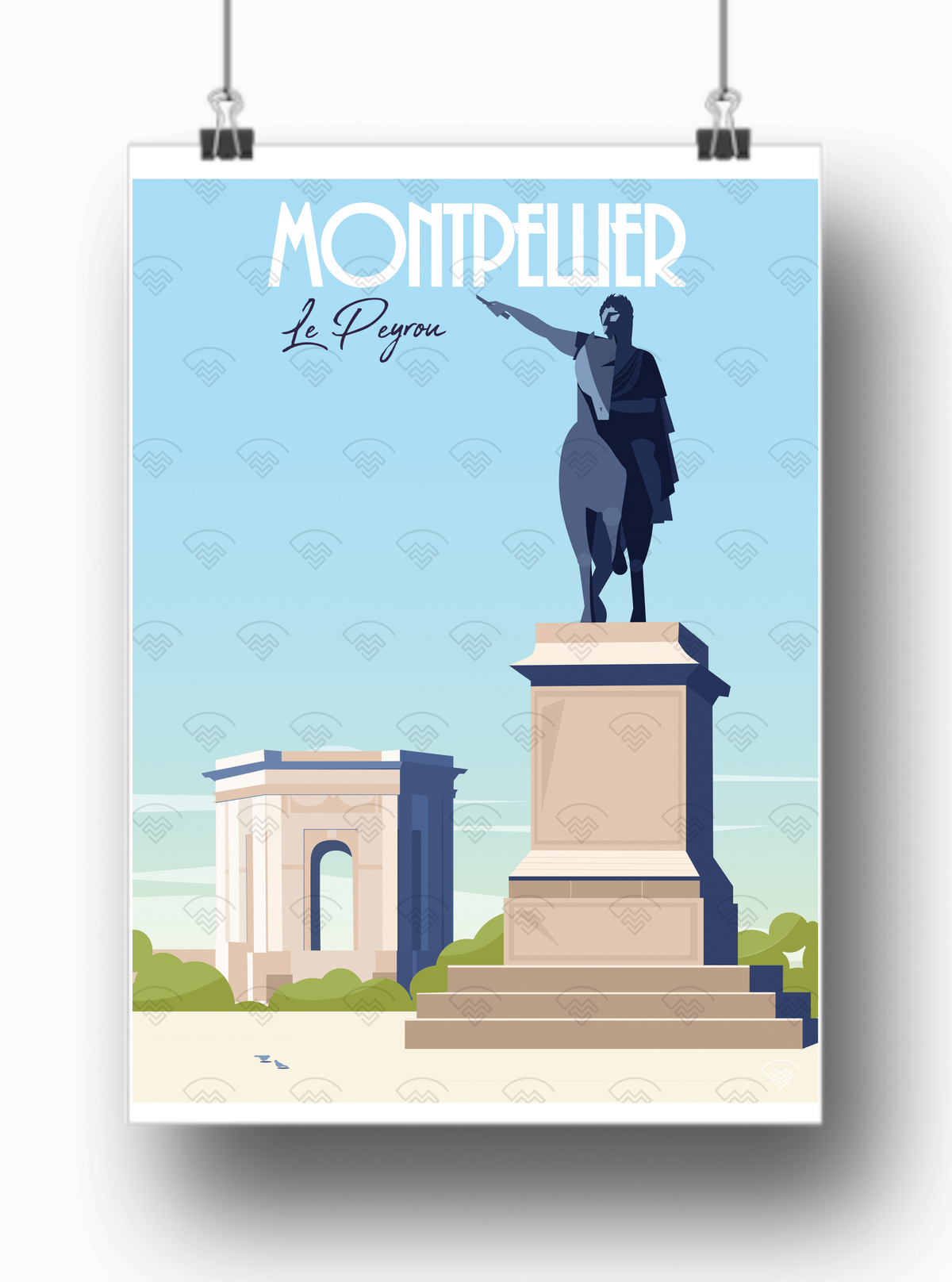 Affiche Montpellier - Le Peyrou