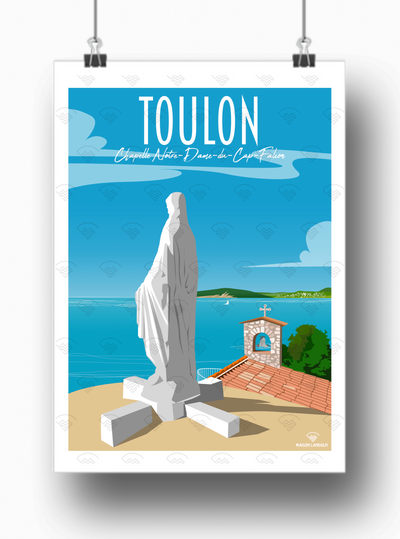 Affiche Toulon - Chapelle Notre-Dame-du-Cap-Falcon