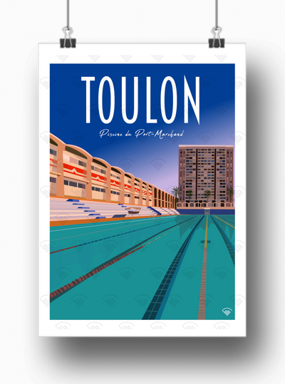 Affiche Toulon - Piscine du Port-Marchand