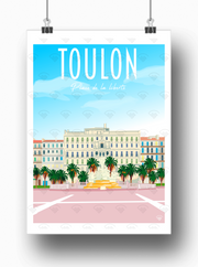 Affiche Toulon - Place de la Liberté de face