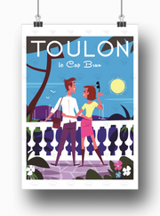 Affiche Toulon - Le Cap Brun par Gary Godel