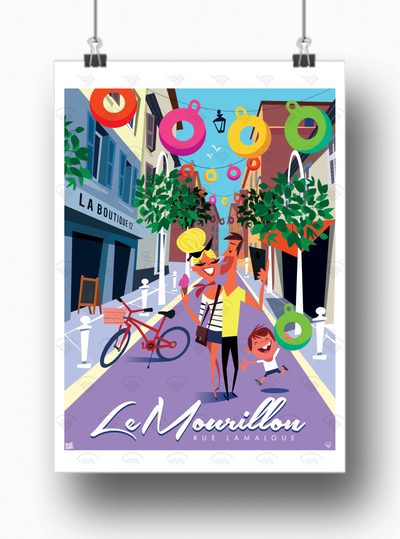 Affiche Toulon - rue lamalgue par Gary Godel