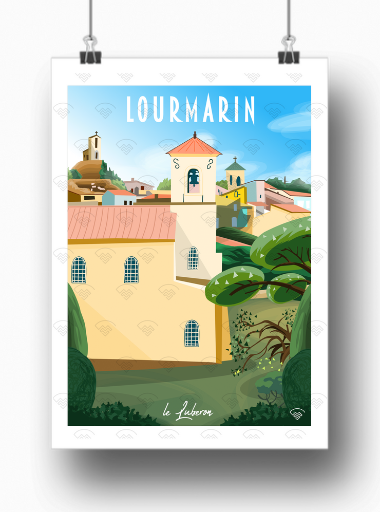 Affiche Lourmarin