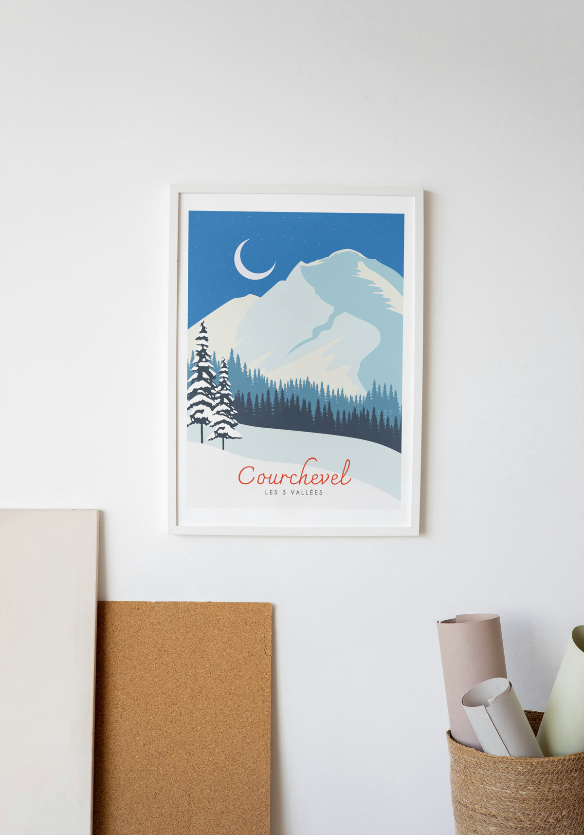 Affiche Courchevel - Montagnes endormies par Maona