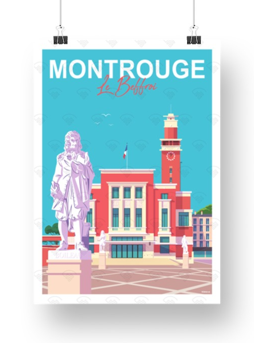 Affiche Montrouge - Le Beffroi de Raphael Delerue