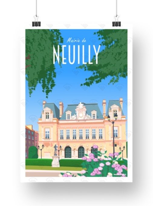 Affiche Neuilly - Mairie