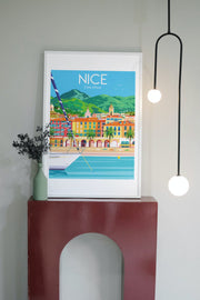 Affiche Nice - Côte d'Azur de Raphael Delerue