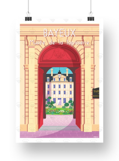 Affiche Normandie - Bayeux musée de la tapisserie de Raphaël Delerue