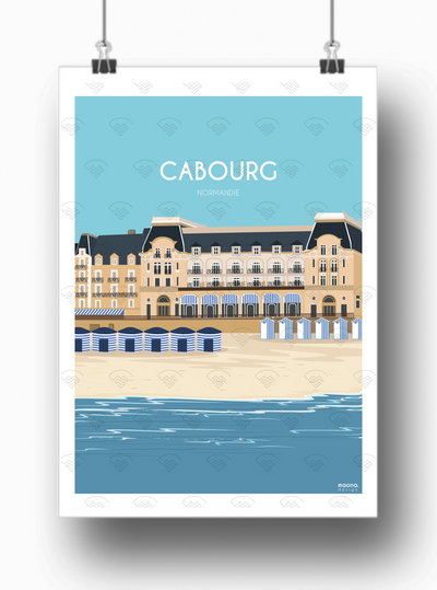 Affiche Normandie - Cabourg par Maona Design