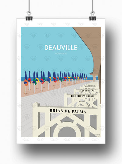 Affiche Normandie - Deauville par Maona Design