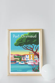 Affiche Port-Grimaud de Raphael Delerue