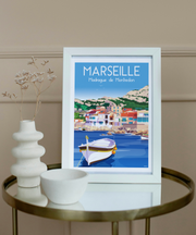 Affiche Marseille - Madrague de Montredon de Raphael Delerue