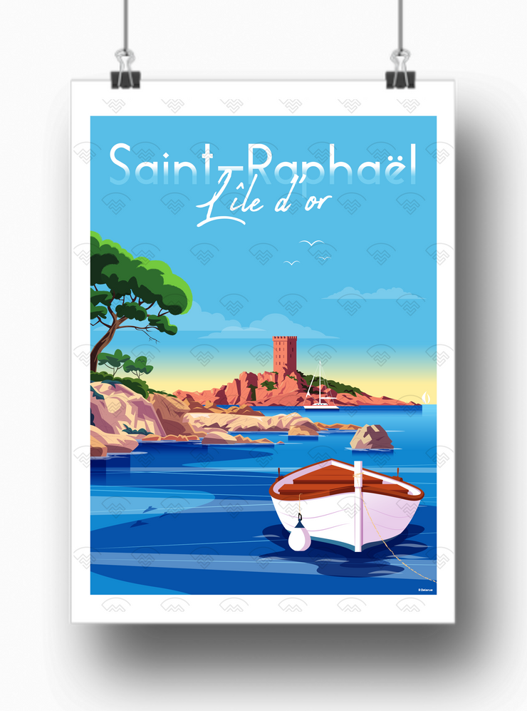 Monsieur Z - Affiche de Tourisme "Saint Raphaël" - auction online Monsieur Z - Affiche de Tourisme "Saint Raphaël" - auction online