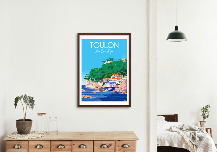 Affiche Toulon - Anse San Peyre de Raphael Delerue