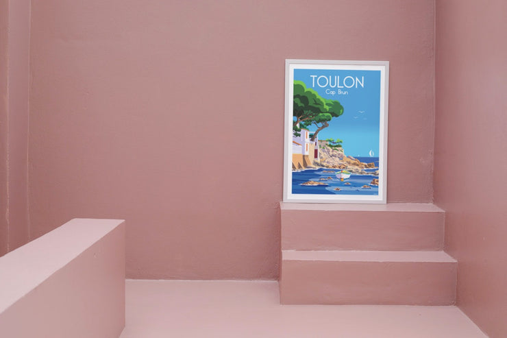 Affiche Toulon - Le Cap Brun par Raphael Delerue