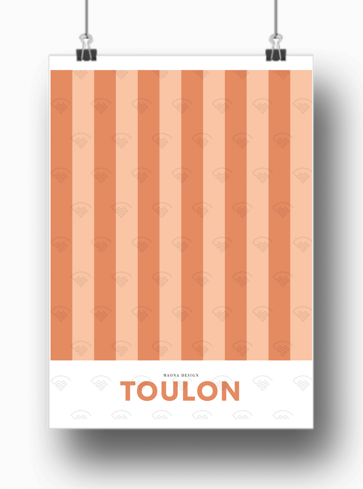 Affiche Toulon par Maona Design
