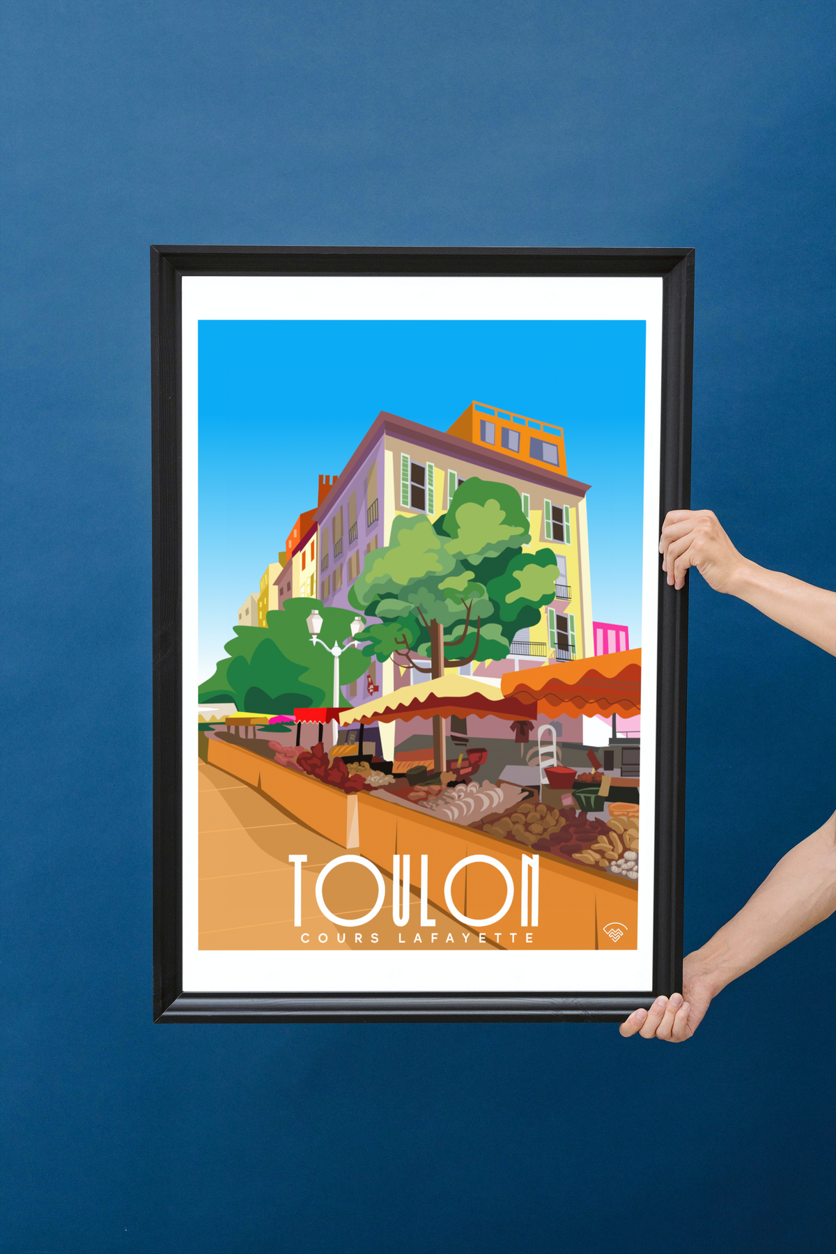 Affiche Toulon - Marché du Cours Lafayette