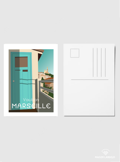 Carte postale Marseille - Terrasse Vauban
