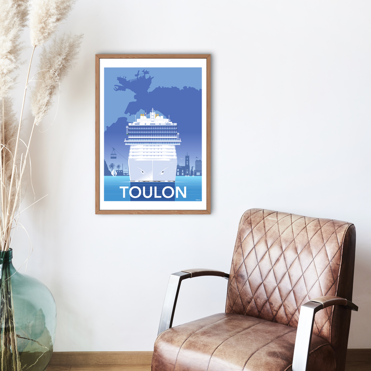 Affiche Toulon - Paquebot de Raphael Delerue
