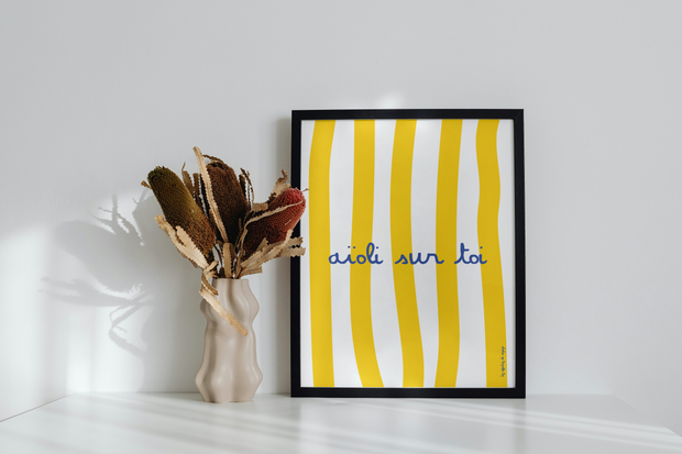 Affiche Aioli sur toi par les Affiches de Voyage