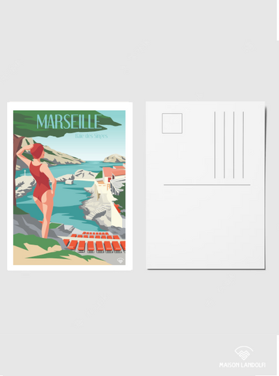 Carte postale Marseille - Baie des singes