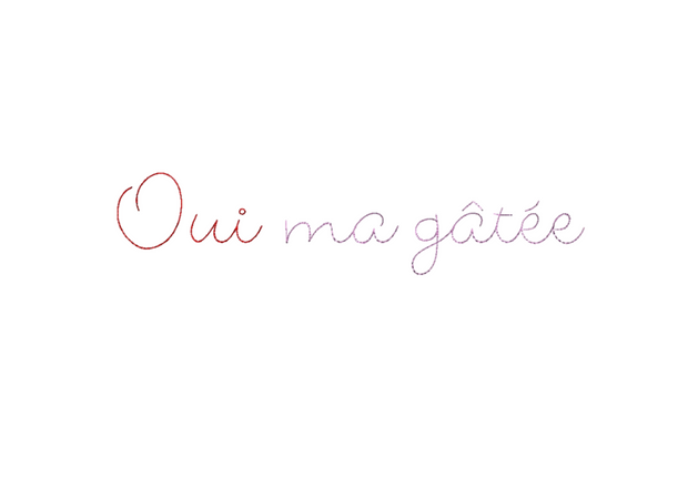 T-shirt Blanc – “Fada de toi” & “Oui ma gâtée” ❤️