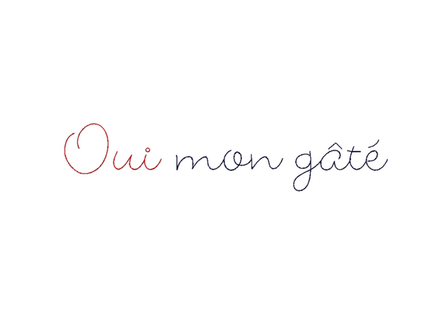 T-shirt Blanc Homme – “Fada de toi” & “Oui mon gâté” ❤️
