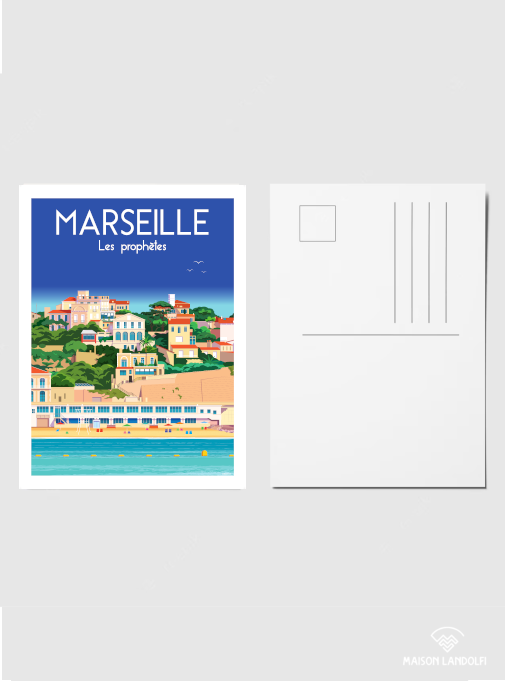 Carte postale Marseille - Les prophètes de Raphael Delerue