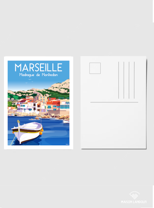 Carte postale Marseille - Madrague de Montredon de Raphael Delerue