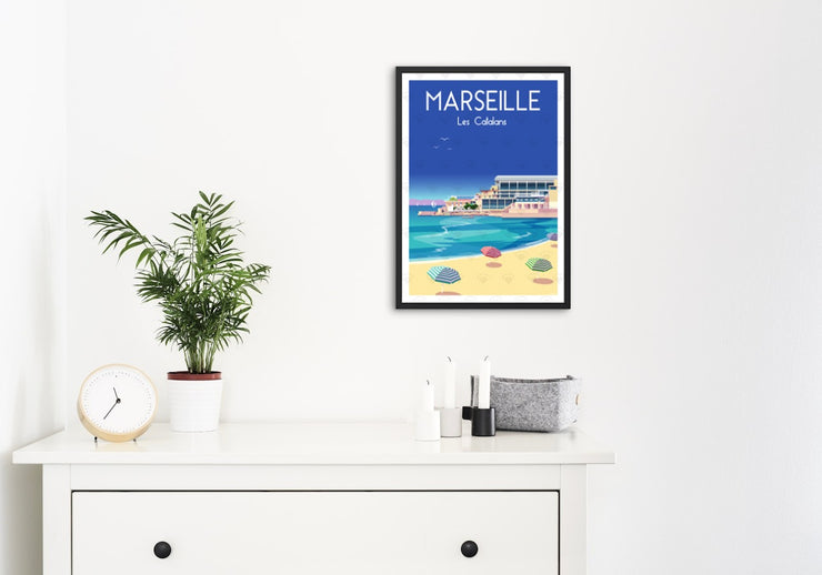 Affiche Marseille - Les Catalans de Raphael Delerue
