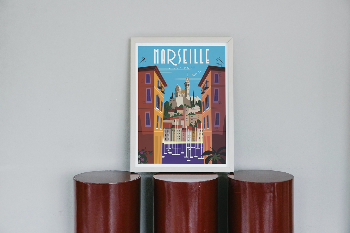Affiche Marseille - rue de la loge par Gary Godel