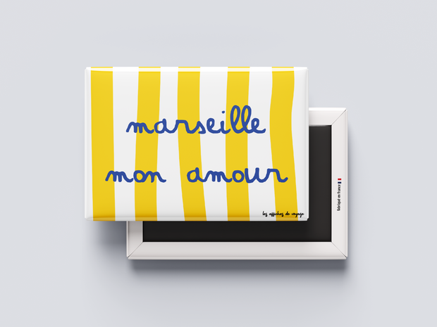 Magnet Marseille mon Amour par les Affiches de Voyage