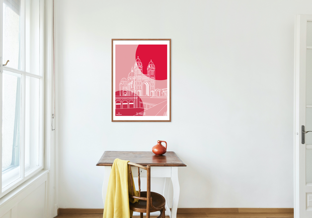 Affiche Ligne - Cathédrale de la Major - Exclusivité Saint-Valentin
