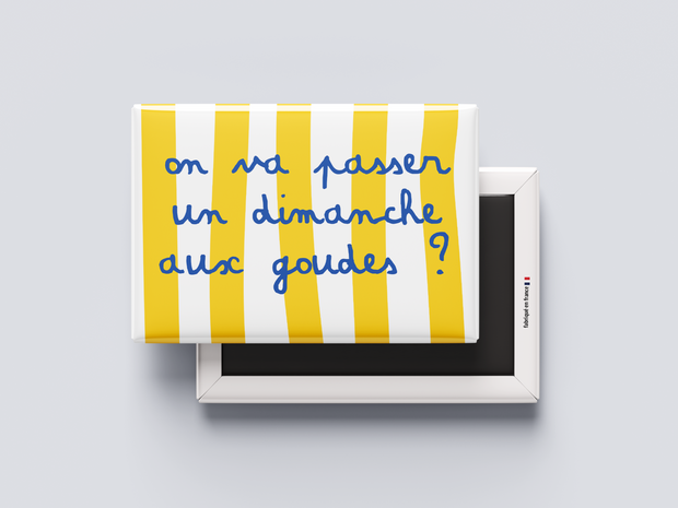Magnet On va passer un dimanche aux Goudes par les Affiches de Voyage