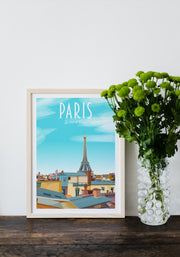 Affiche Paris - Vue des toits