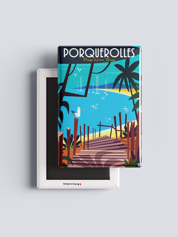 Magnet Porquerolles - Plage Notre-Dame par Gary Godel