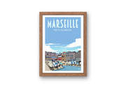 Affiche Marseille - Port de Malmousque
