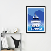 Affiche La Ciotat - Bateau de Raphaël Delerue