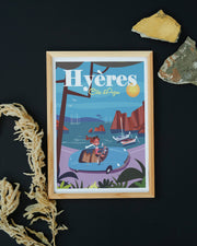 Affiche Hyères - Presqu'île de Giens par Gary Godel