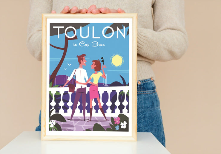 Affiche Toulon - Le Cap Brun par Gary Godel