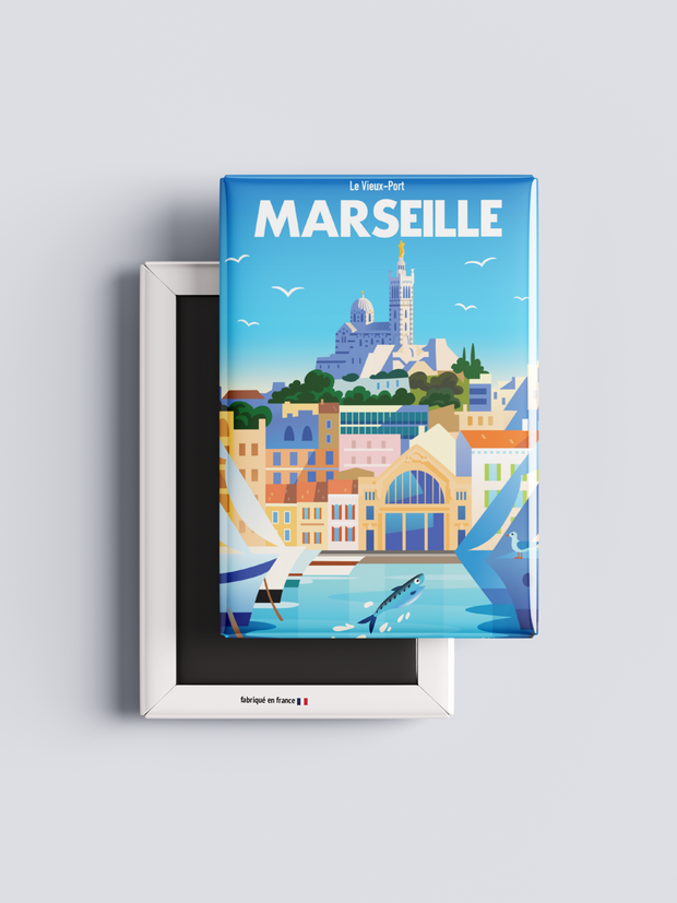 Magnet Marseille - Vieux port par C.WILL
