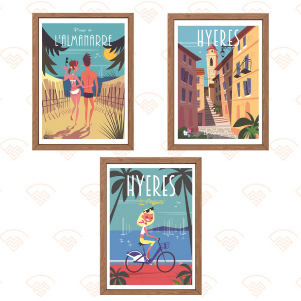 Lot 3 affiches Hyères