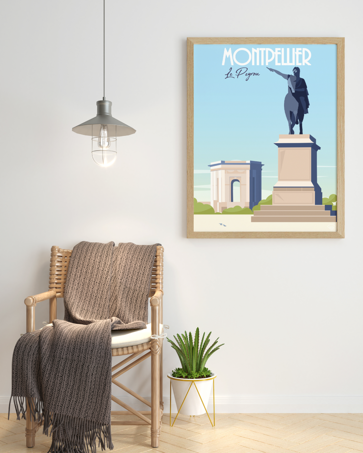 Affiche Montpellier - Le Peyrou