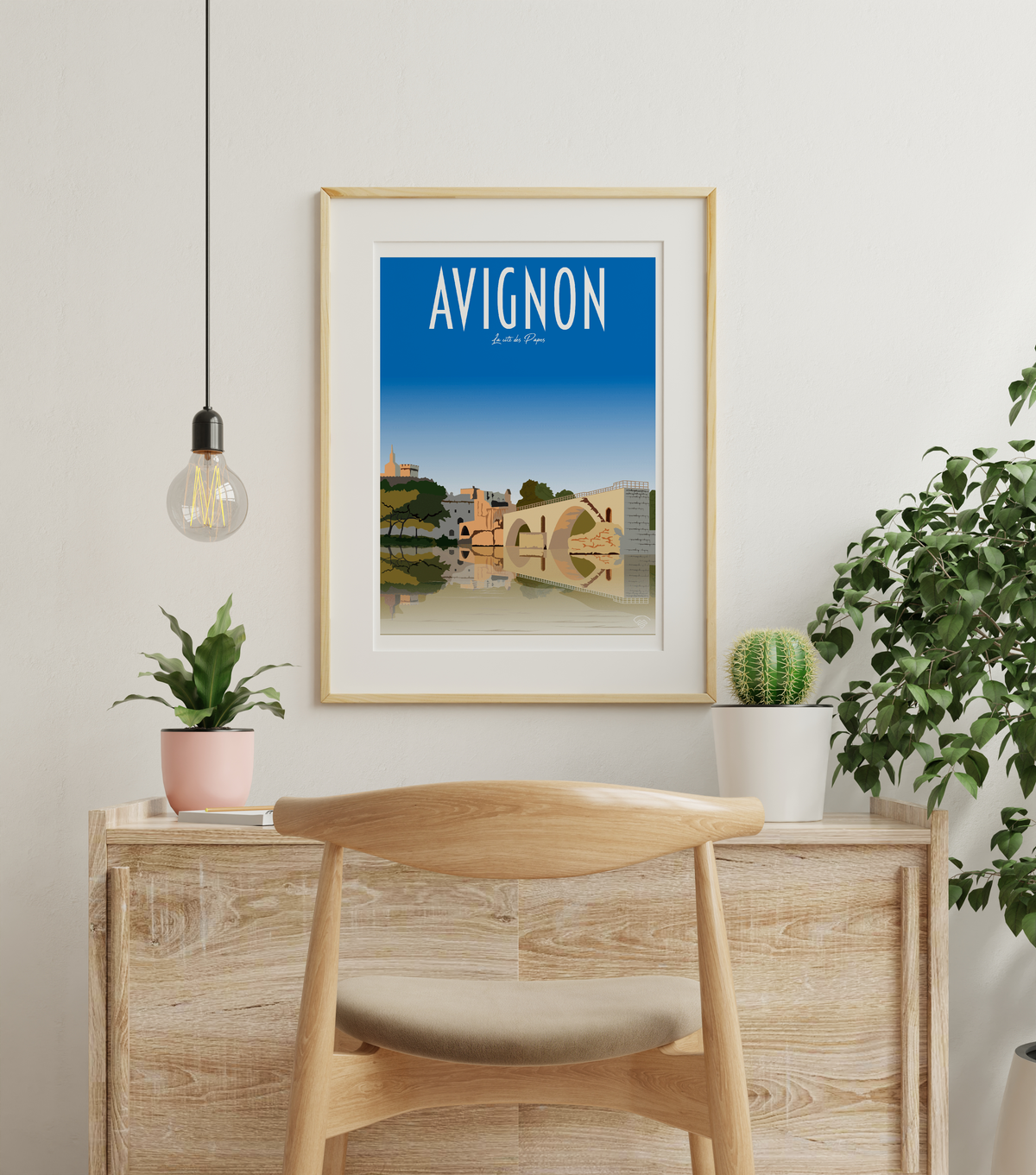 Affiche Avignon - Cité des papes