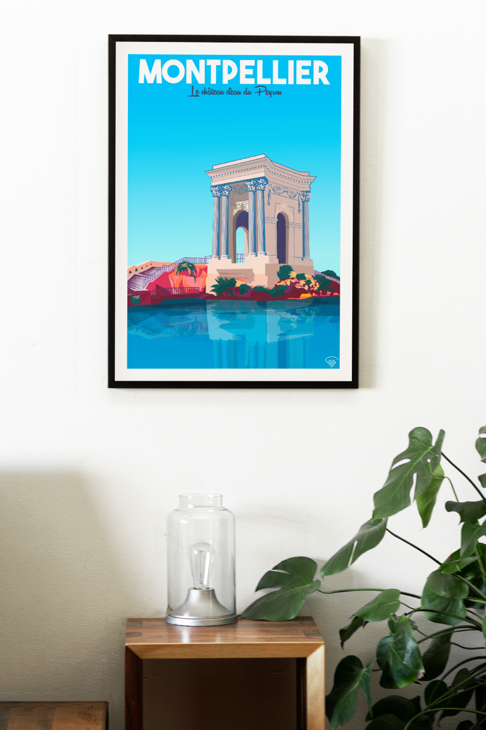 Affiche Montpellier - Château d'eau du Peyrou