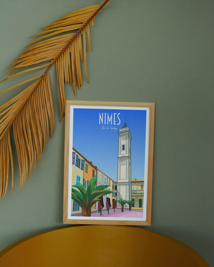 Affiche Nîmes - Tour de l'Horloge